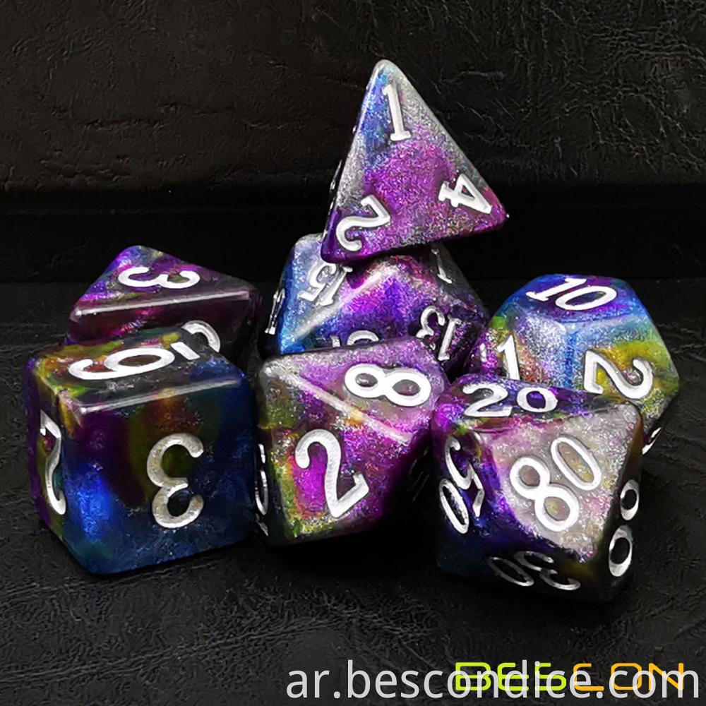 Starry Night Polyhedral Rpg Dice Set Of Twilight 4